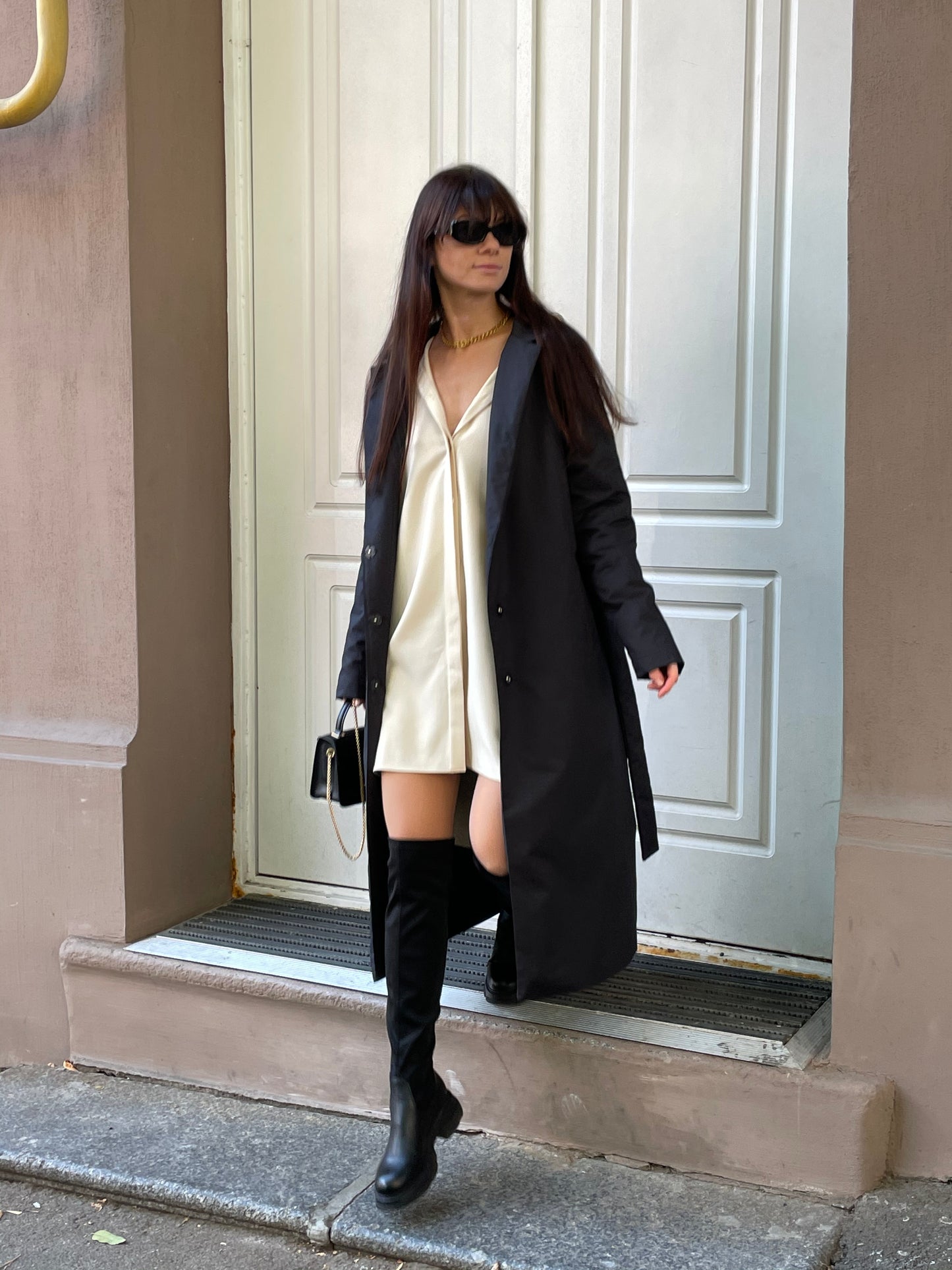 Пальто Slim Beige